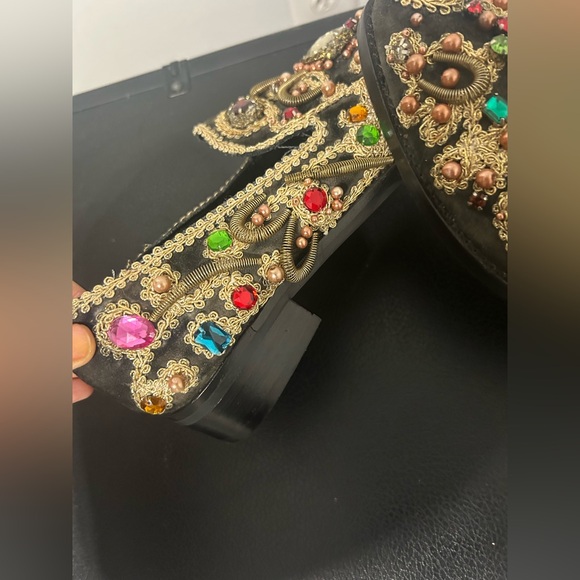 Free People by Jeffrey Campbell Bejeweled Flats, 8.5 loafers rare - Picture 7 of 7